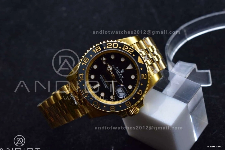 CHS Master Bracelet Black II Gain on GRNR Gold Weight 927 Jubilee 1:1 Best Edition Factory VR3285 GMT YG 126718 Dial NewStyle 0514